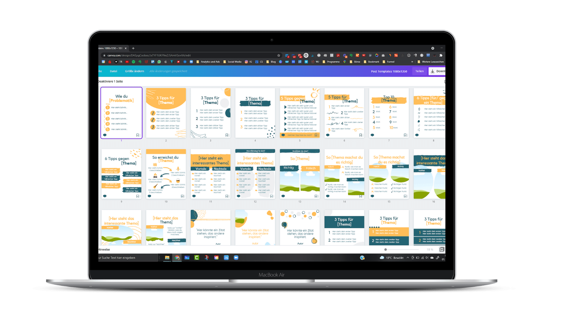 Canva Vorlagen Mockup